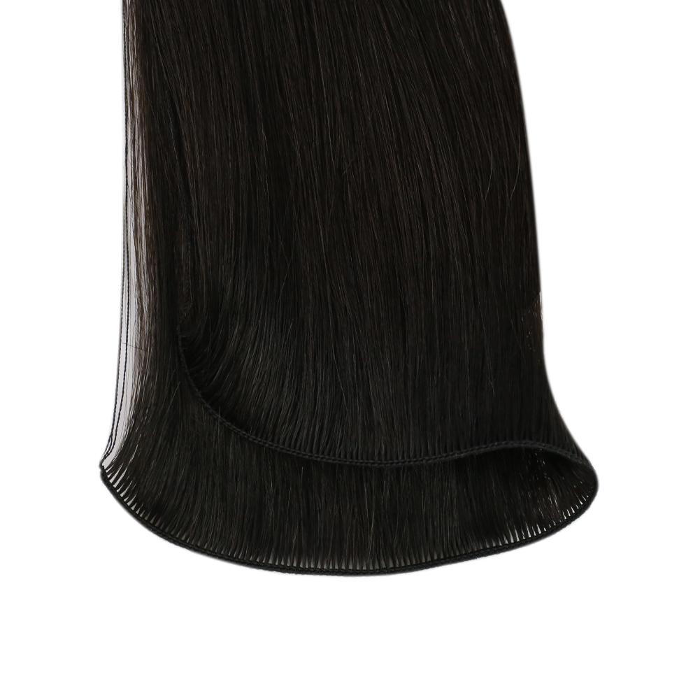 Virgin Best Hair Hand Tied Weft Real Human Hair Off Black (#1B)