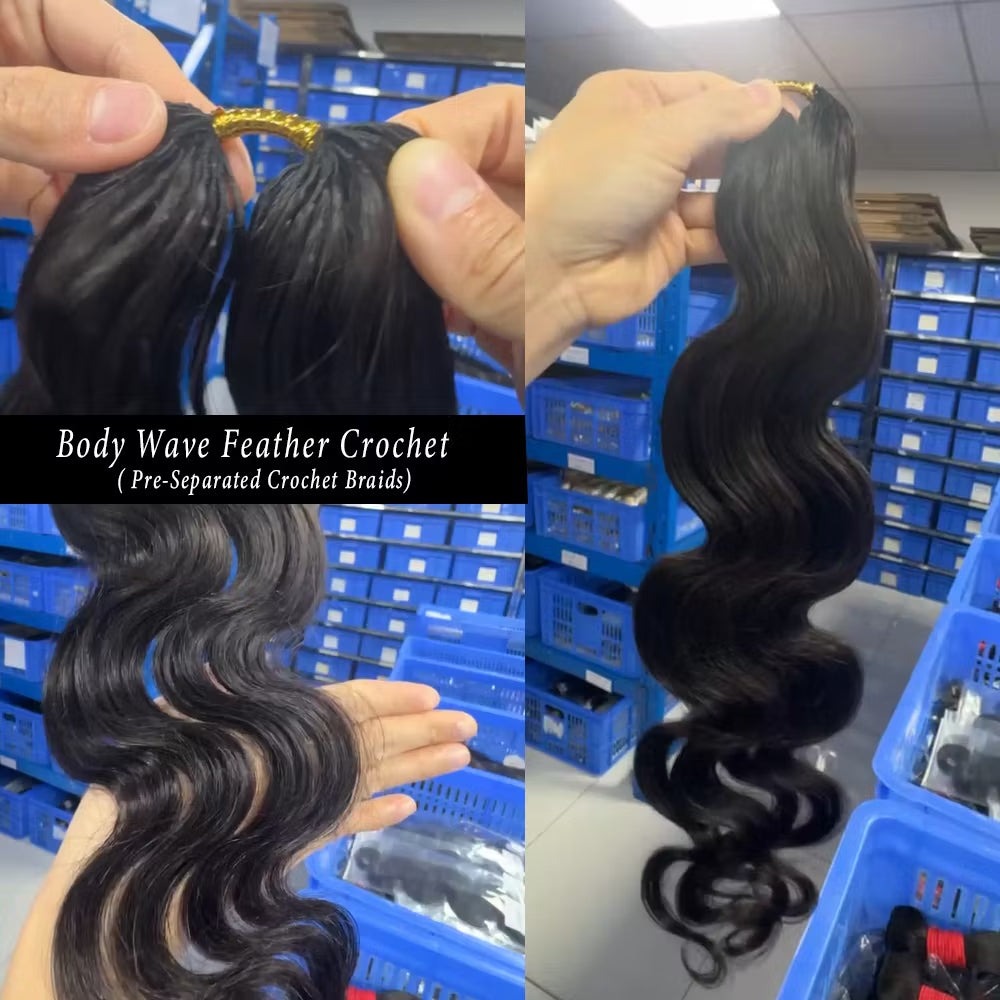 Body Wave Crochet Hair Extension for Protective Styles