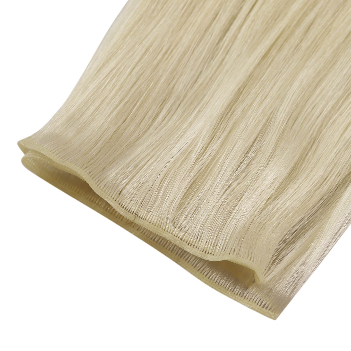 Human Hair Bundles Virgin Invisible Genius Weft Hair Extensions White Blonde (#1000)