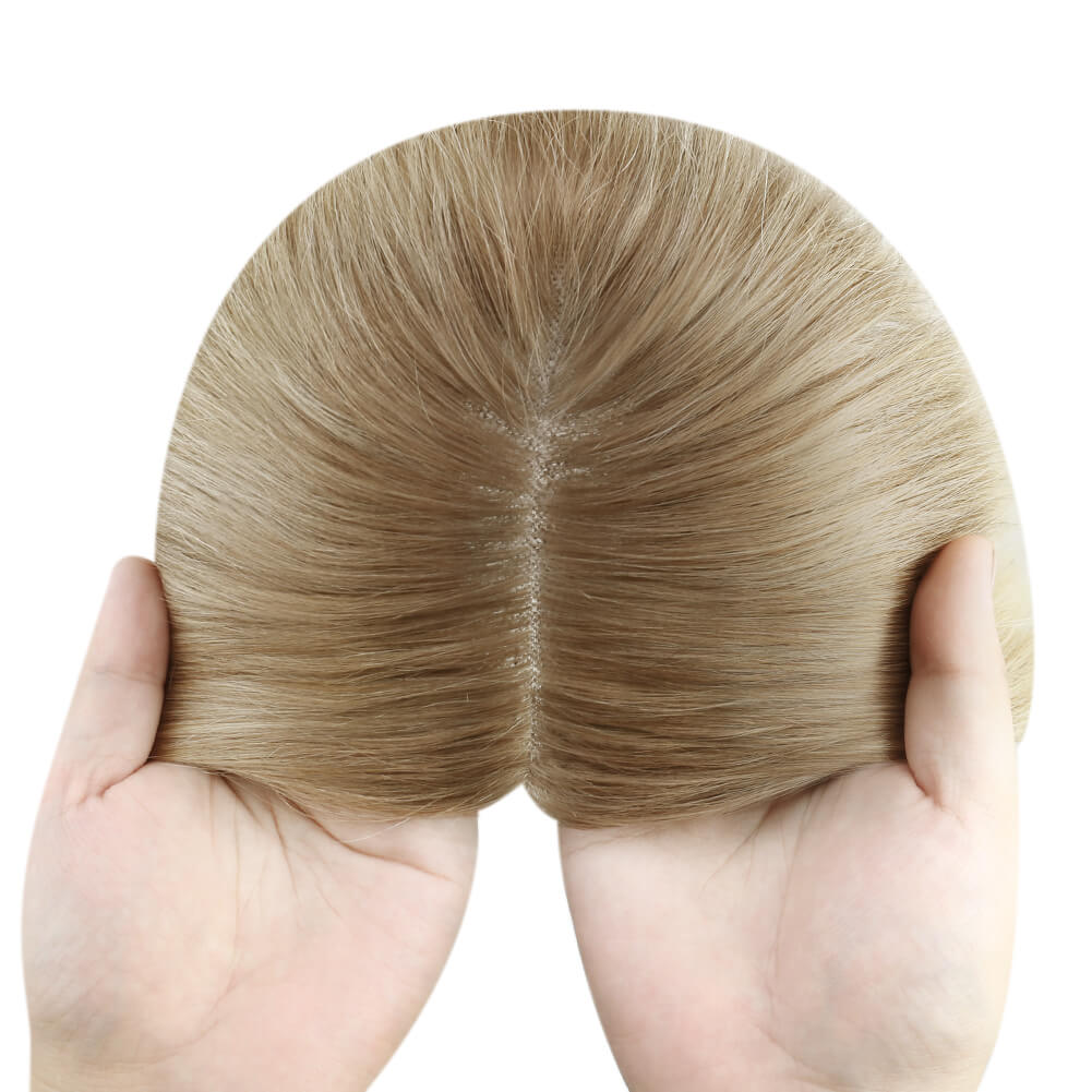 3*5inch Hair Toppers For Women Ombre Brown to Blonde(#T10/613)
