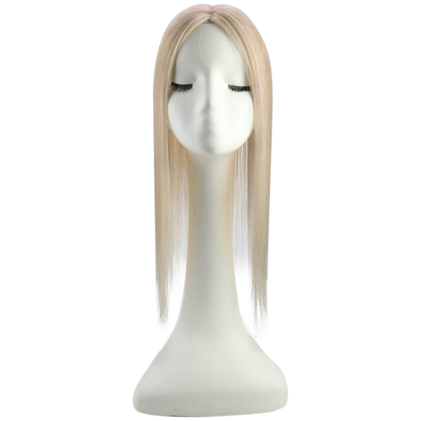 Virgin Hair Piece Topper Highlight Blonde Straight #18P613