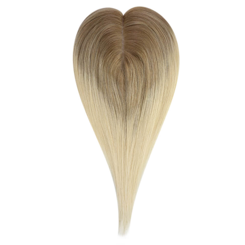 3*5inch Hair Toppers For Women Ombre Brown to Blonde(#T10/613)