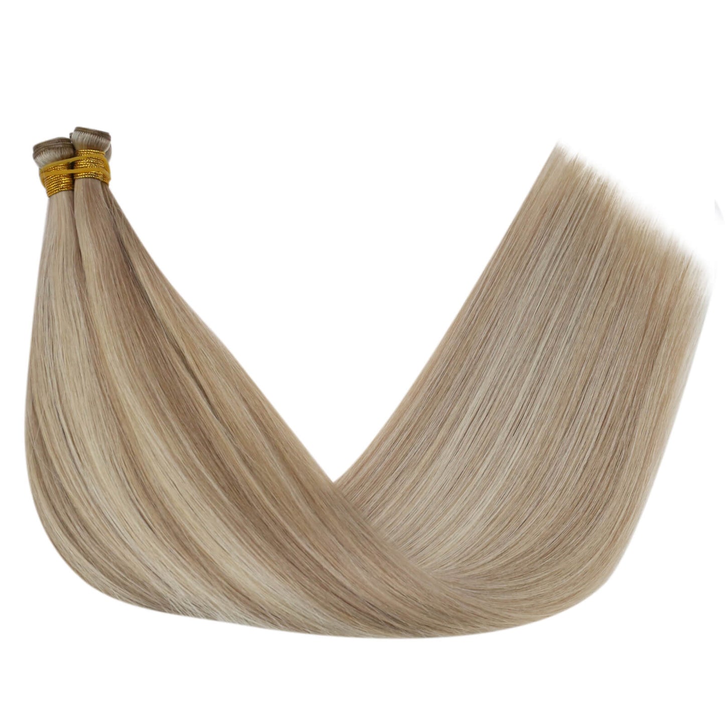 Highlight Blonde Virgin Bundles Genius Weft Brazilian Human Hair (#18P613)