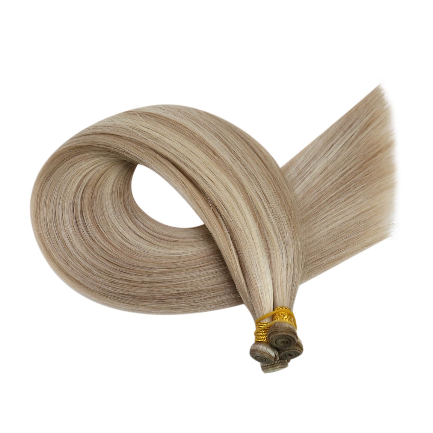 Highlight Blonde Virgin Bundles Genius Weft Brazilian Human Hair (#18P613)
