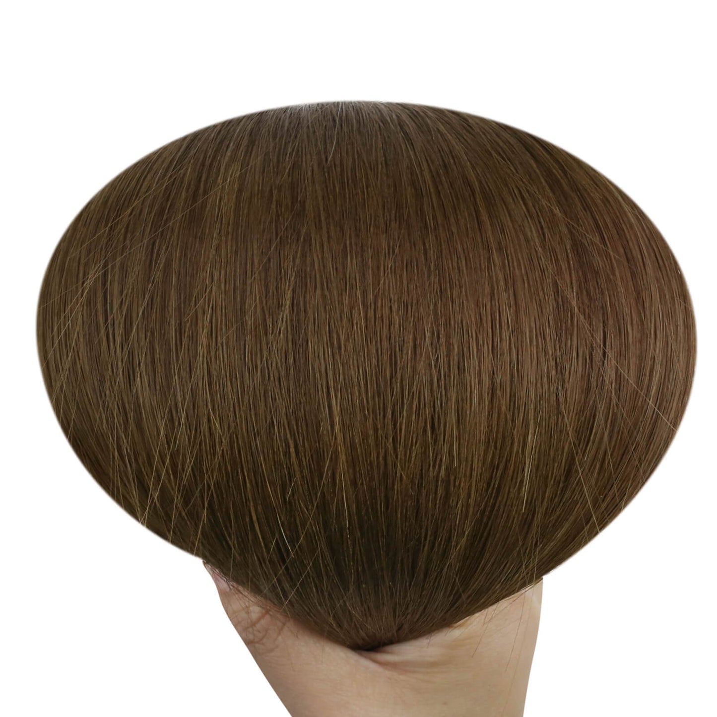 Invisible Hair Extensions Virgin Genius Weft Brazilian Bundles Chocolate Brown (#4)