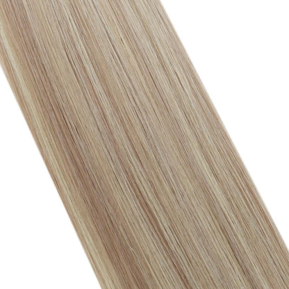 Virgin Human Hair Hand Tied Weft Sew In Hair with Blonde Highlights(#18P613)