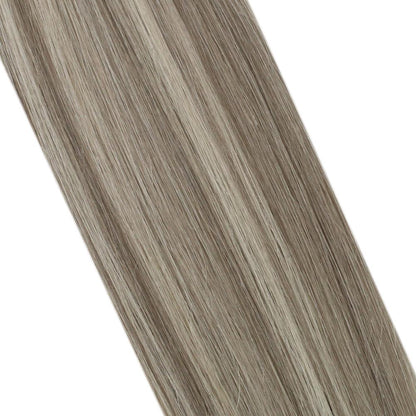 Virgin Real Human Hair Sew In Hand Tied Weft Blonde Highlights (#19AP60)