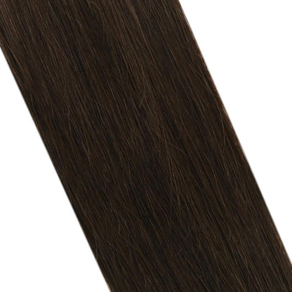 Virgin Hair Hand Tied Weft Real Human Hair Chocolate Brown (#4)