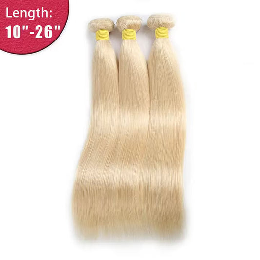 #613 Blonde 100% Virgin Hair – Straight Premium Bundle