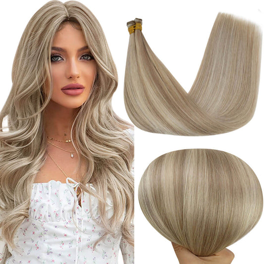 [US]Highlight Blonde Virgin Bundles Genius Weft Brazilian Human Hair (#18P613)