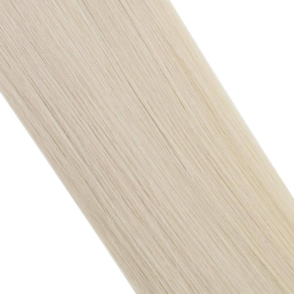 I Tip Straight Hair Extension Human Virgin Brazilian Real Kertain Tip Platinum Blonde(#60)