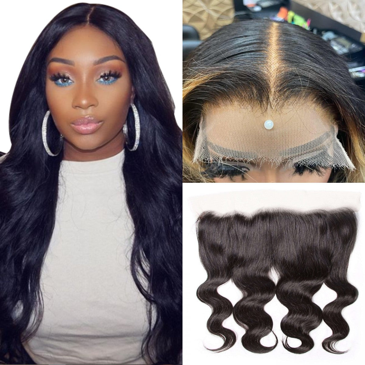 13x6/13X4 Body Wave 12A Virgin Human Hair Real HD Lace Frontal