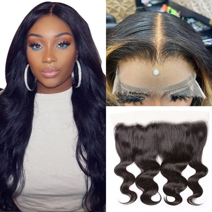 13x6/13X4 Body Wave 12A Virgin Human Hair Real HD Lace Frontal