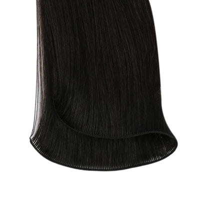 Virgin Best Hair Hand Tied Weft Real Human Hair Off Black (#1B)