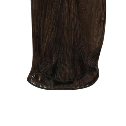 Virgin Hair Hand Tied Weft Real Human Hair Chocolate Brown (#4)