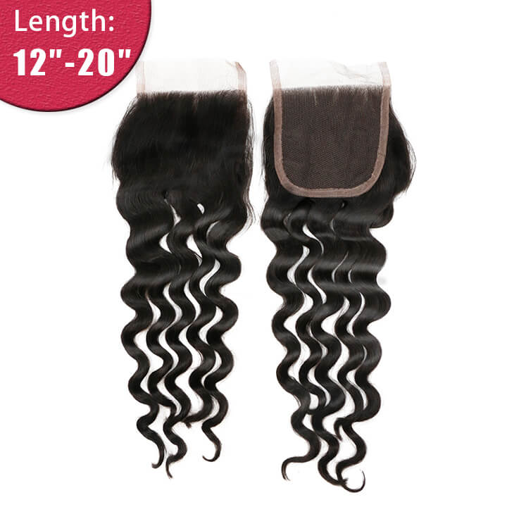 4x4 5x5 6x6 HD Natural Wave Lace Closure Virgin Hair Natural Color