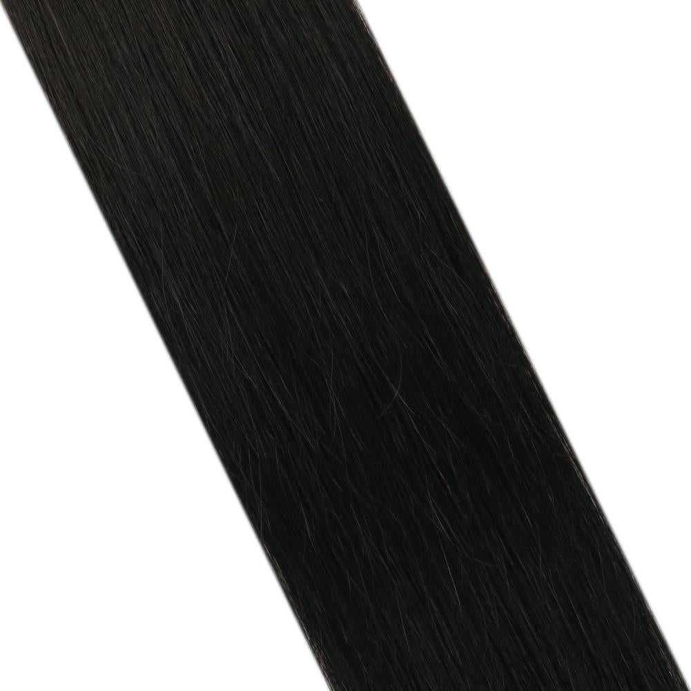 Virgin Best Hair Hand Tied Weft Real Human Hair Off Black (#1B)