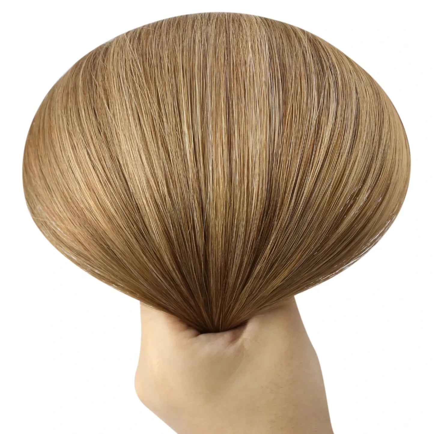[New]Virgin Invisible Genius Weft Brazilian Human Hair Bundles Chestnut Brown(#P6/10)