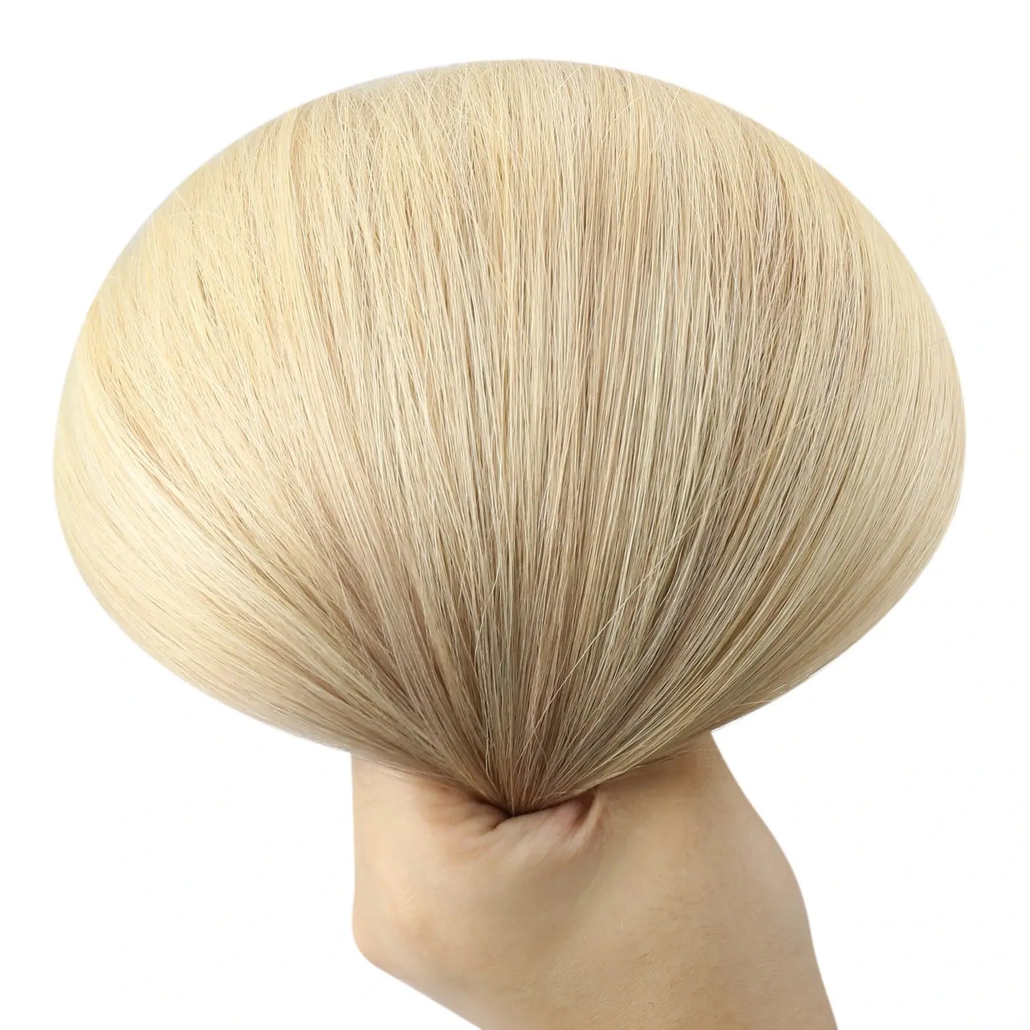 Virgin Invisible Genius Weft Hair Extensions Human Hair Bundles Balayage Blonde (#18/22/60)
