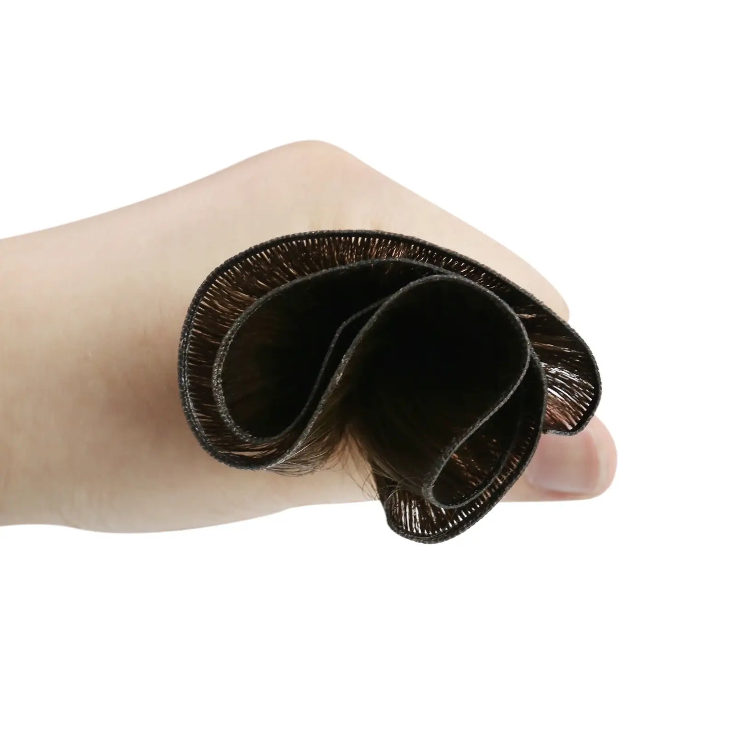 [New] Virgin Invisible Genius Weft Brazilian Human Hair Bundles Brown (#R2/DXB/18)