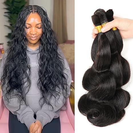 Virgin Body Wave Bulk Human Braiding Hair Natural Color