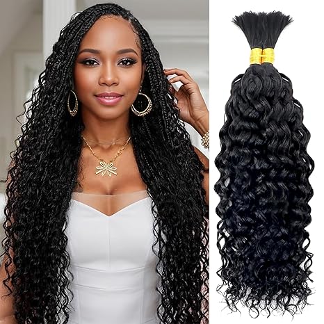 Water Wave Bulk hair Extensions for Braiding Boho Braids
