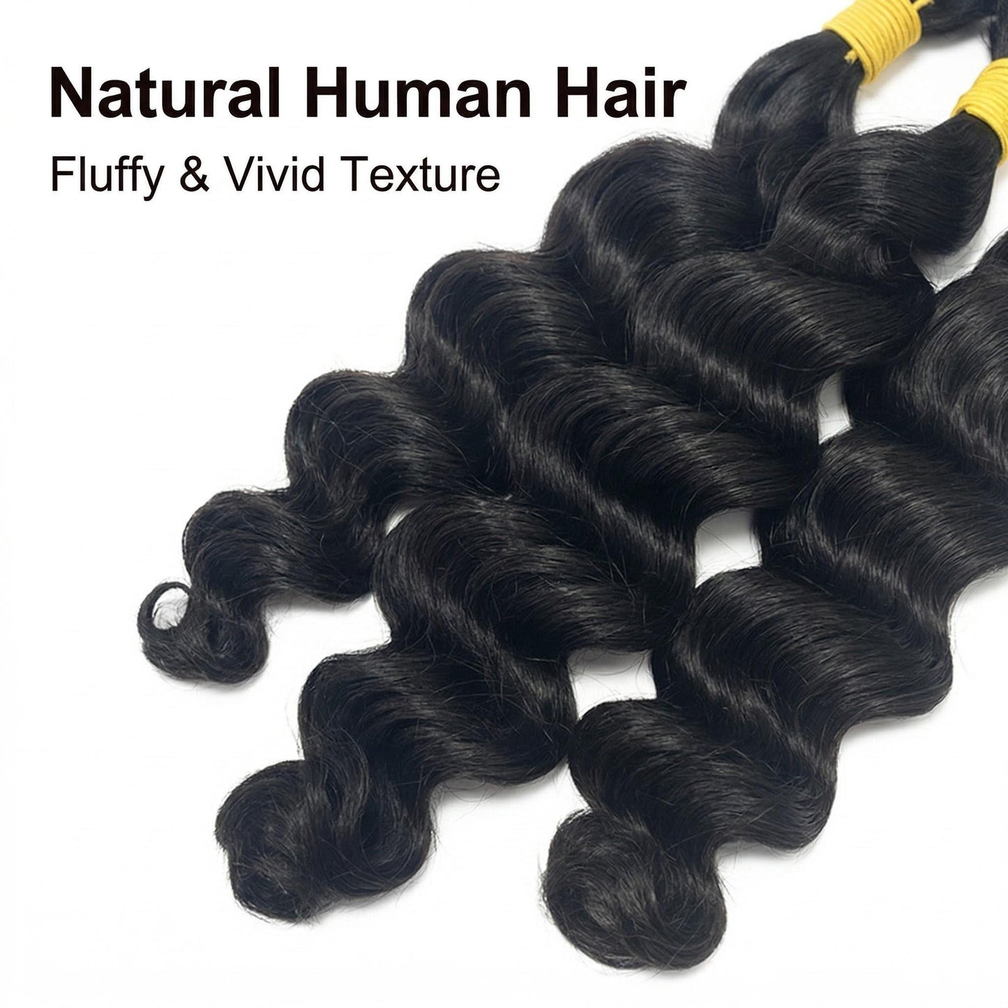 Loose Deep Bulk Human Hair for Boho Knotless Braiding