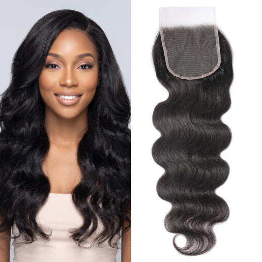 4x4 5x5 6x6 HD Body Wave Virgin Hair Lace Closure 12-20 Inch