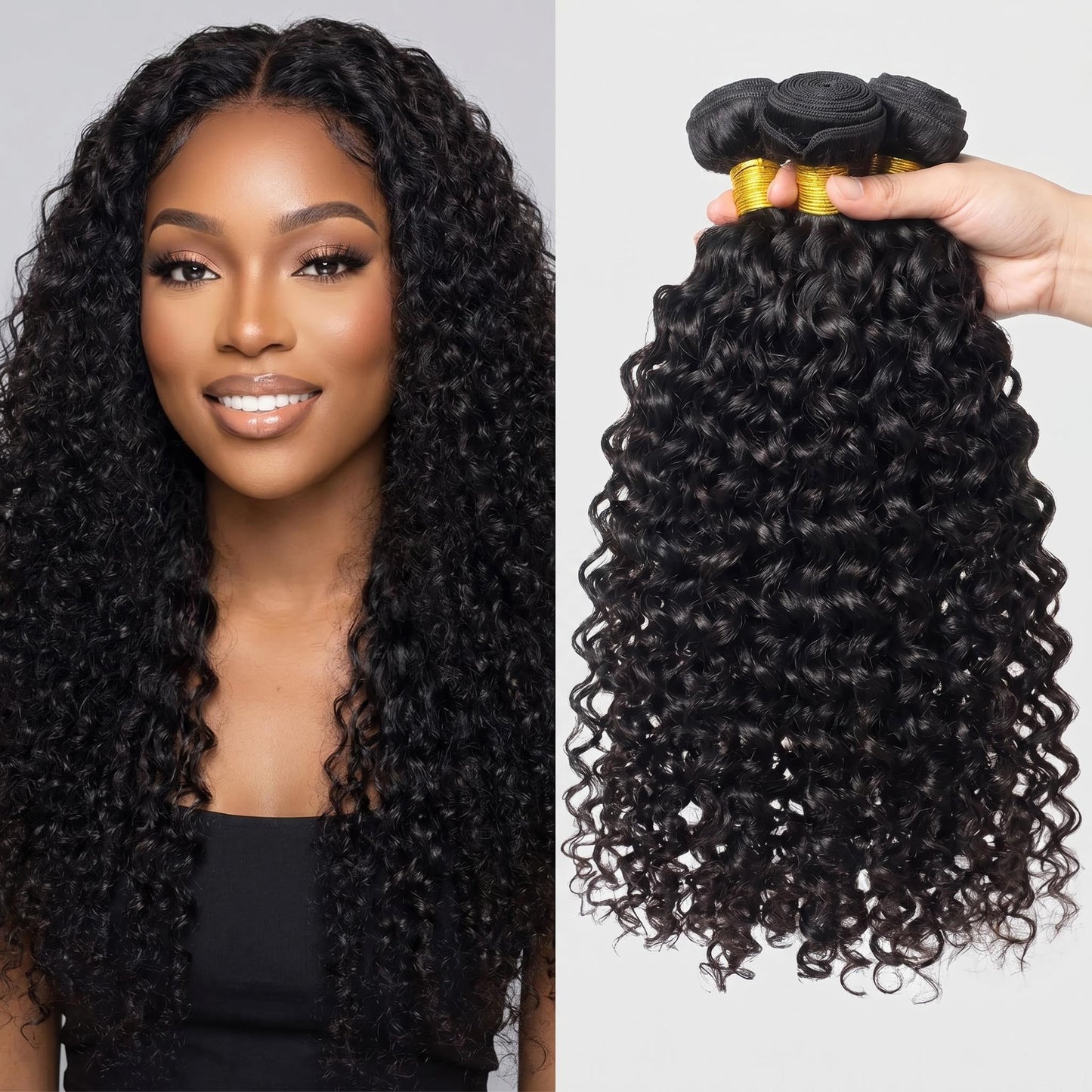 Deep Wave Premium Virgin Hair Full Ends Bundle