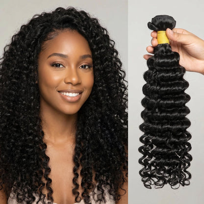 Deep Wave Premium Virgin Hair Full Ends Bundle