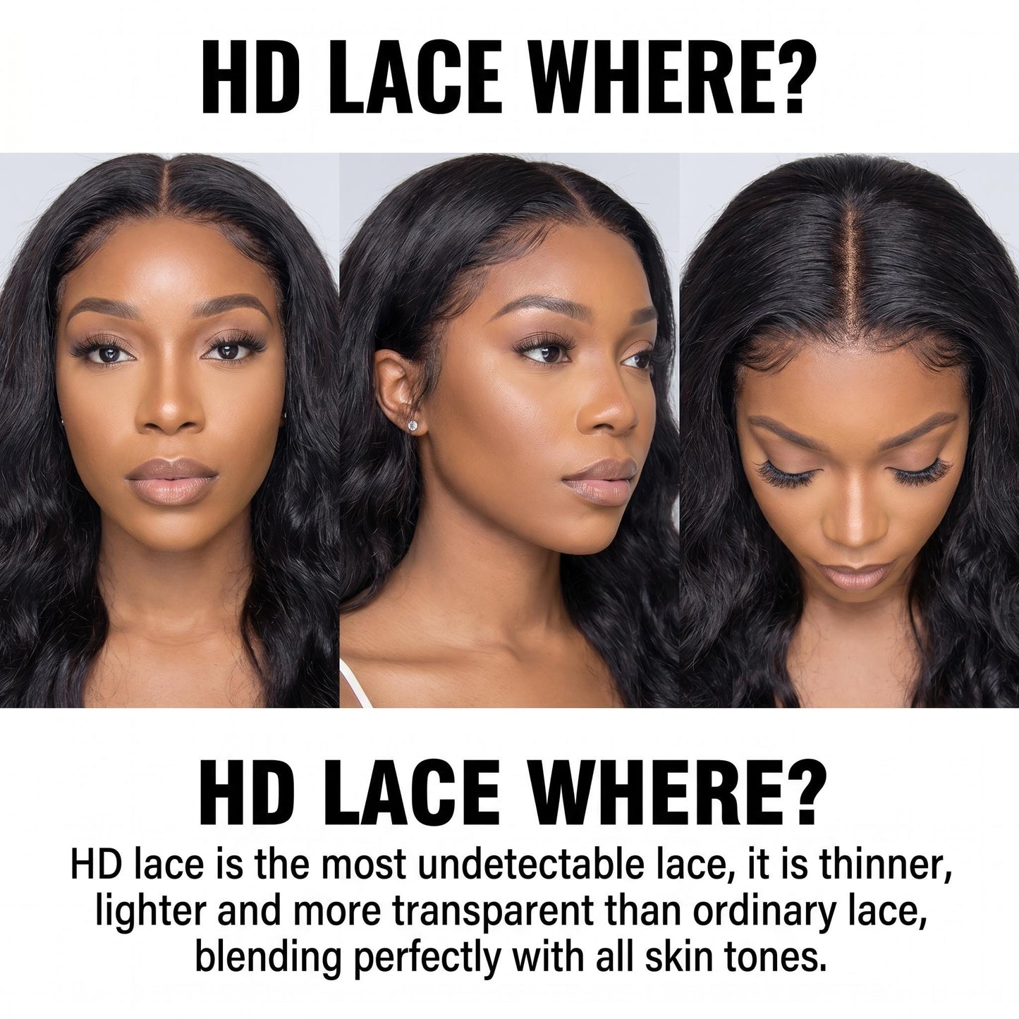 4x4 5x5 6x6 HD Straight Human Virgin Hair Invisible Lace Closure