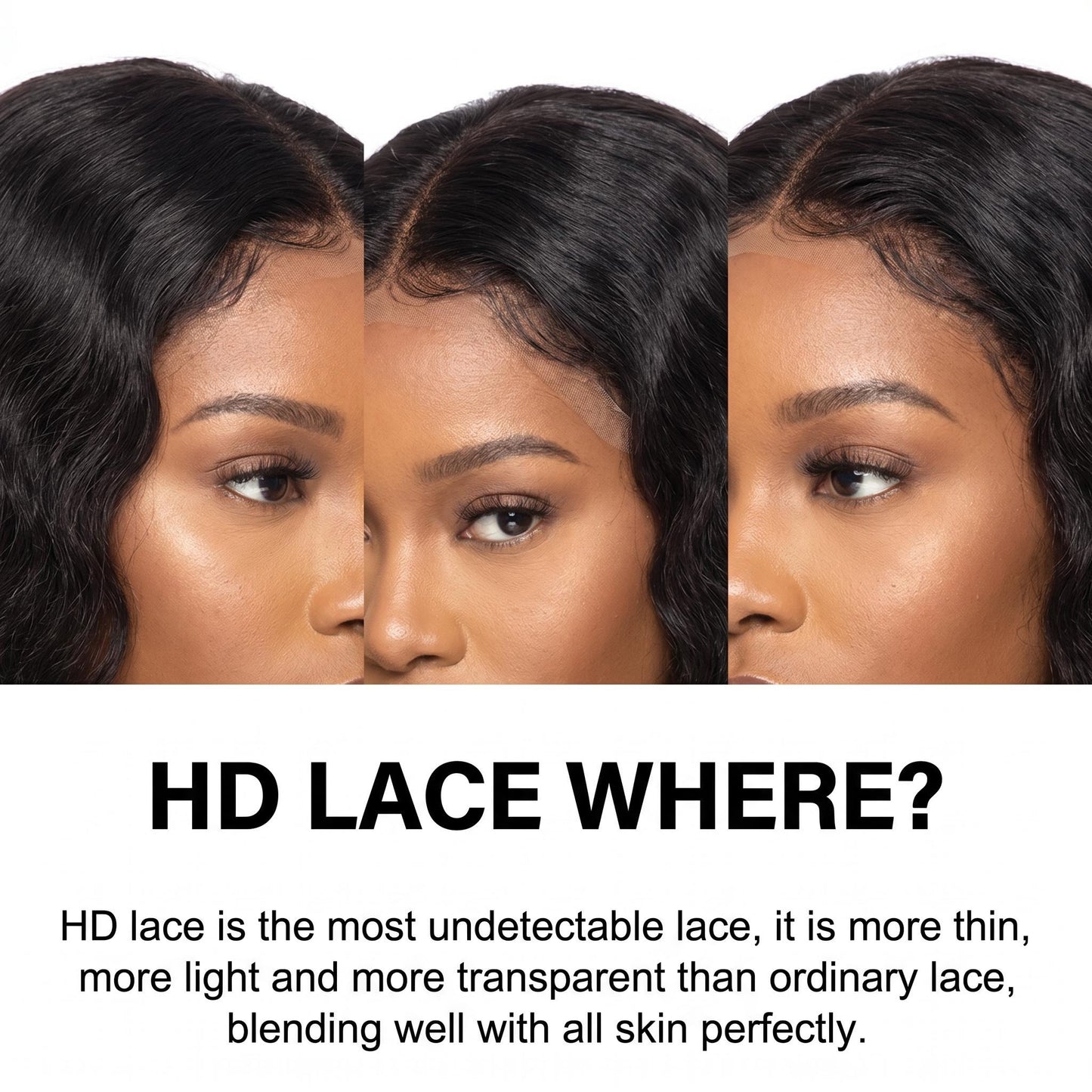 Virgin Straight Hair 2x6 HD Lace Closure Free Part