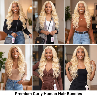 #613 Blonde Body Wave Virgin Hair Bundle Tangle-Free