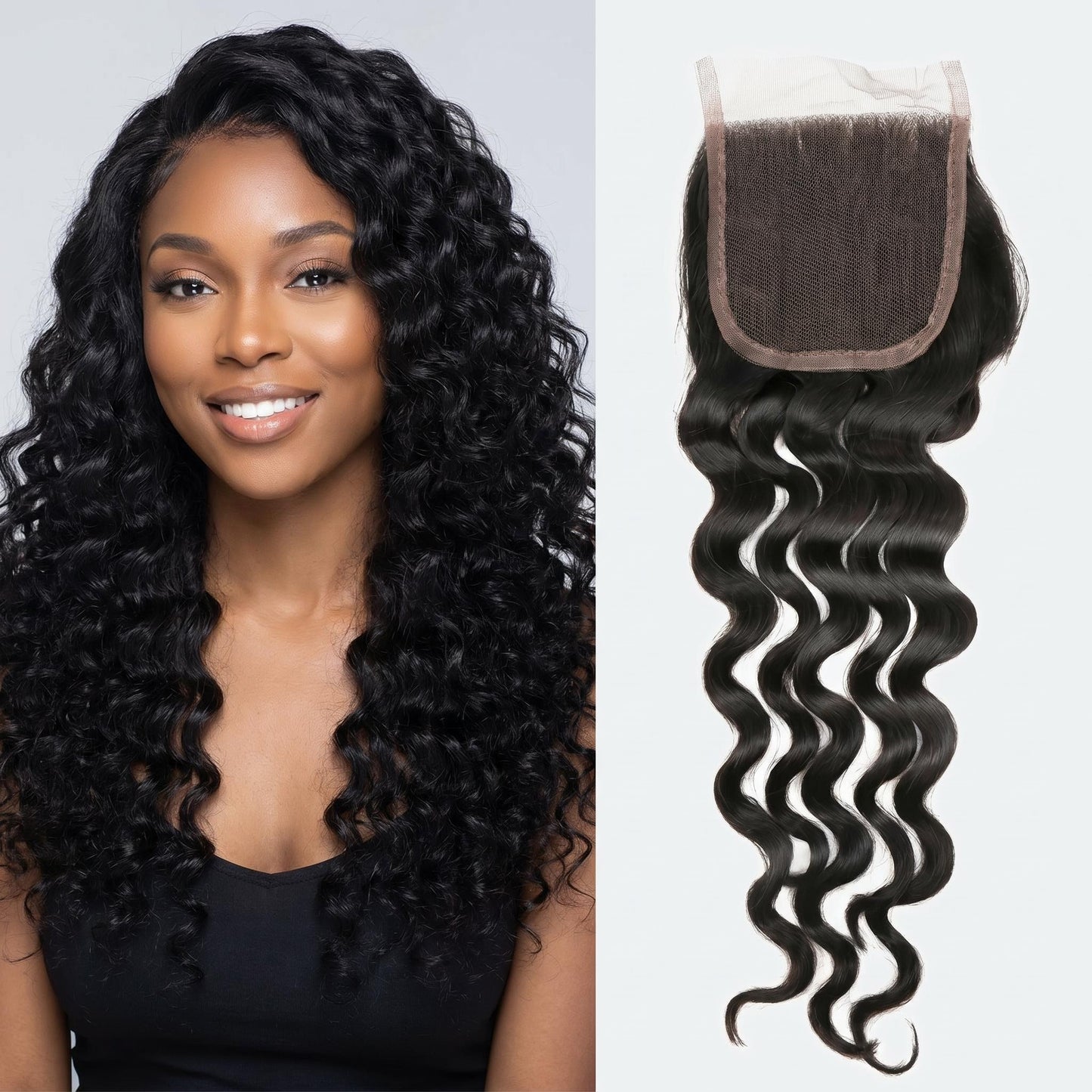 4x4 5x5 6x6 HD Natural Wave Lace Closure Virgin Hair Natural Color