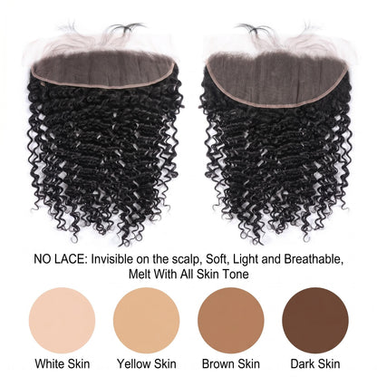 13x4 13x6 Deep Wave Free Part HD Lace Frontal - 100% Virgin Hair
