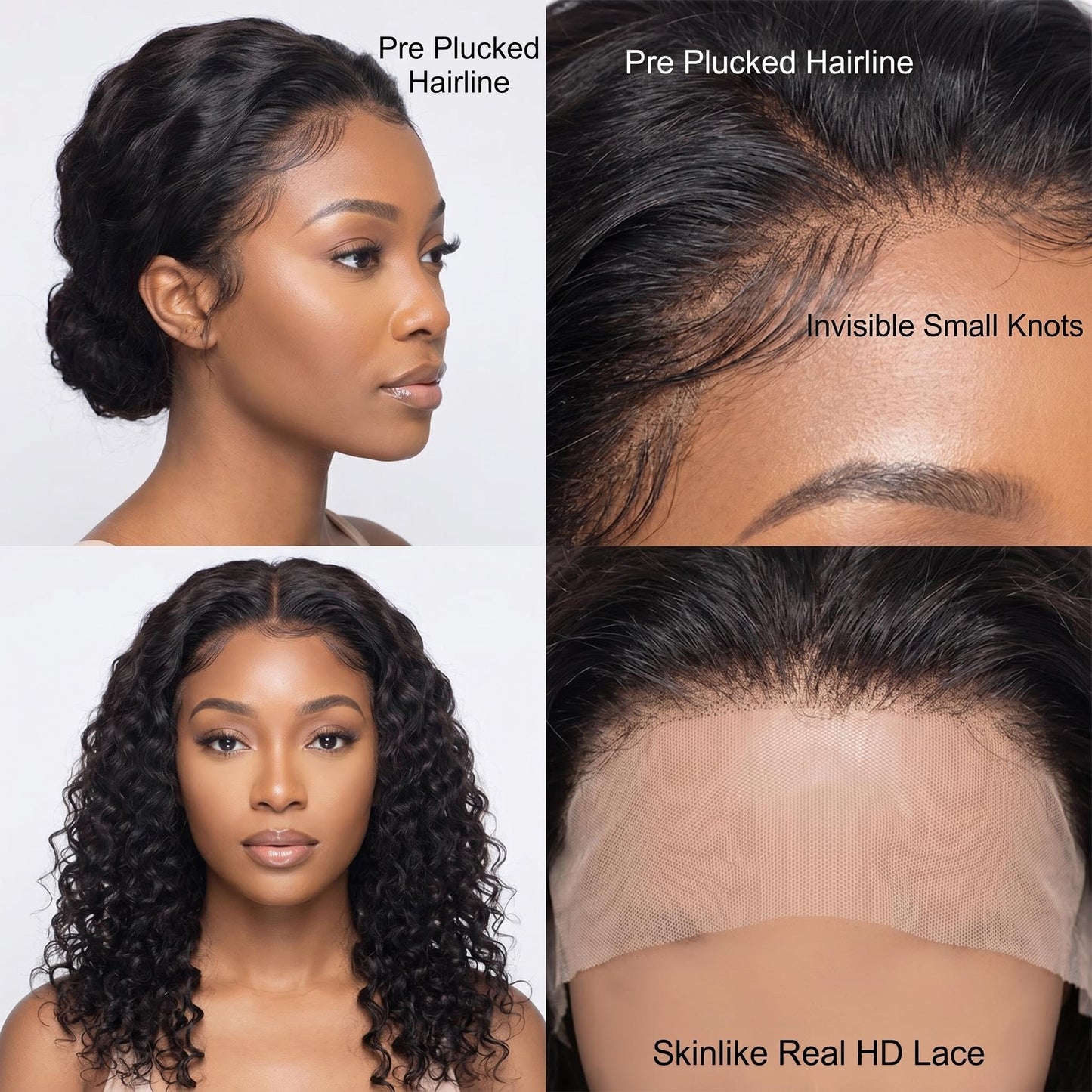 13x4&13x6 Natural Wave Virgin Hair HD Frontal - Free part