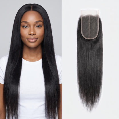 Virgin Straight Hair 2x6 HD Lace Closure Free Part