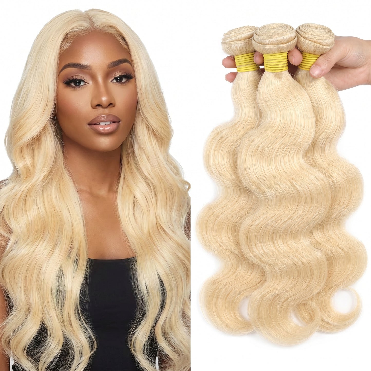 #613 Blonde Body Wave Virgin Hair Bundle Tangle-Free