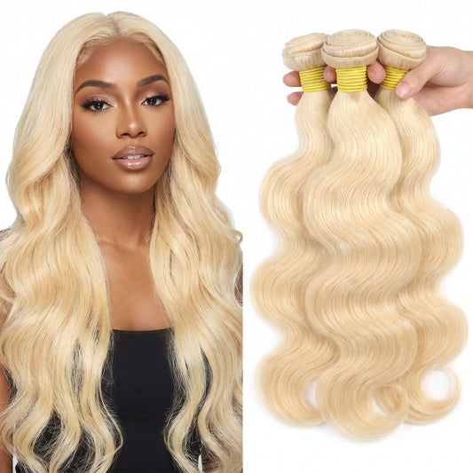 #613 Blonde Body Wave Virgin Hair Bundle Tangle-Free
