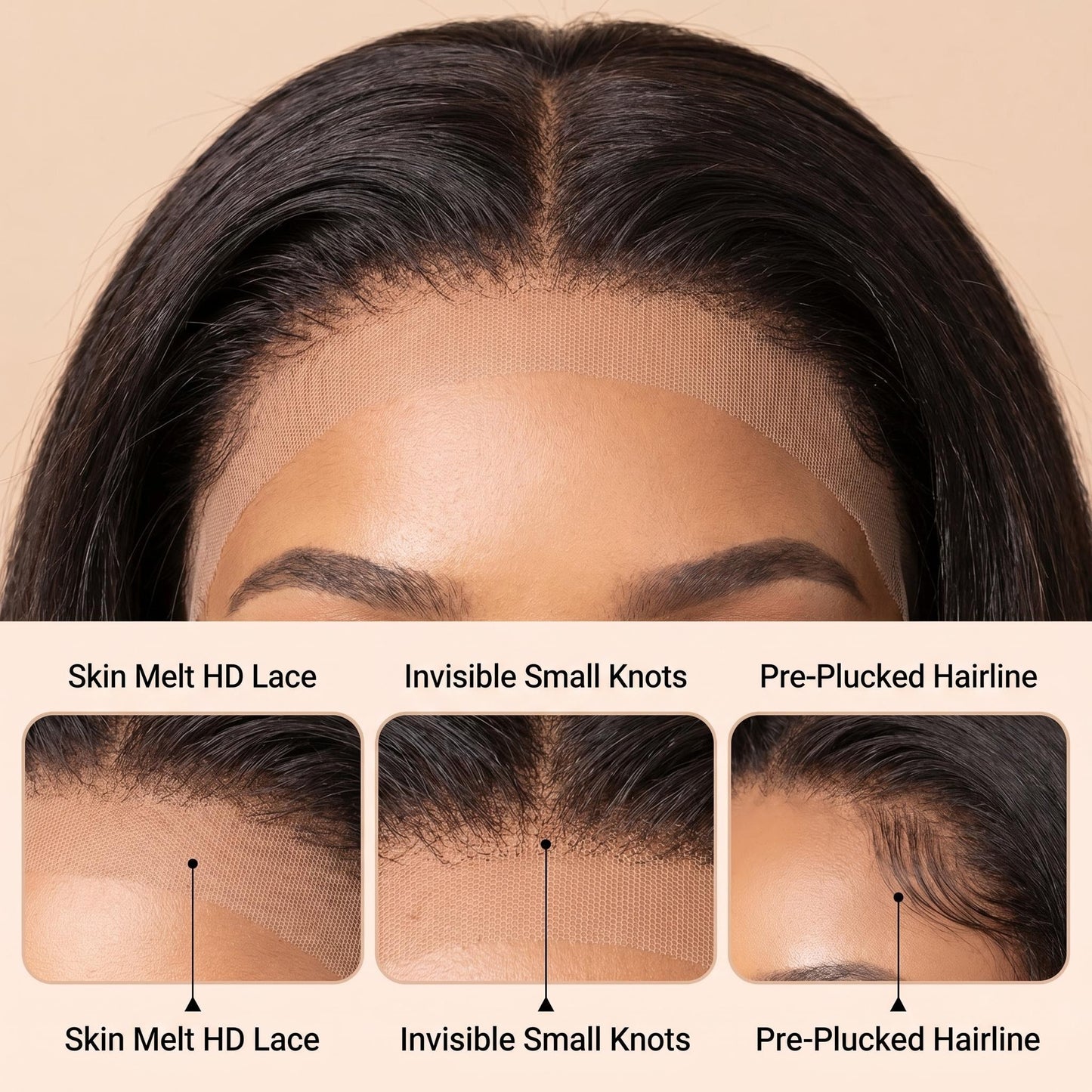13x6/13X4 Body Wave 12A Virgin Human Hair Real HD Lace Frontal