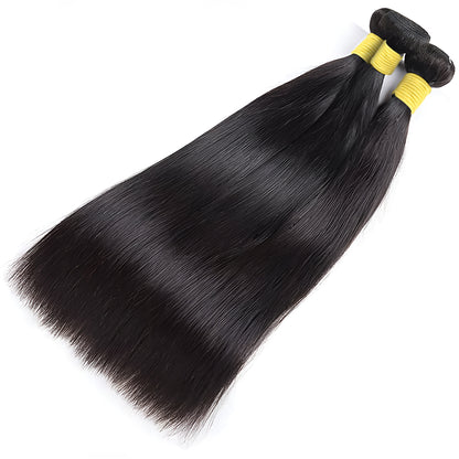Straight Full End Natural Black Premium Virgin Hair Bundle