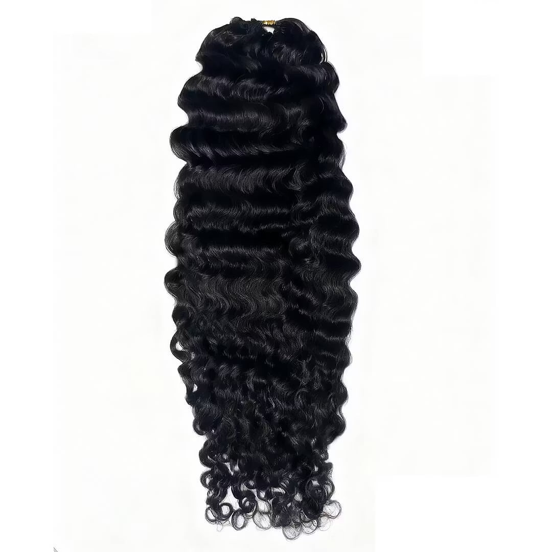 Water Wave Feathering Crochet Human Hair Extension