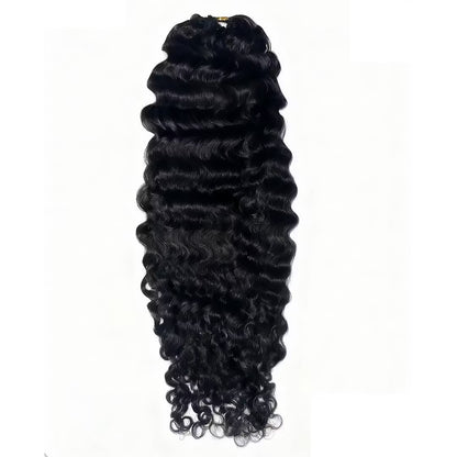 Water Wave Feathering Crochet Human Hair Extension