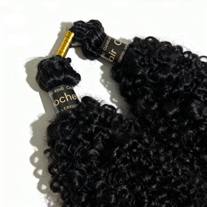 Crochet Hair Kinky Curly Feather Human Hair Extension