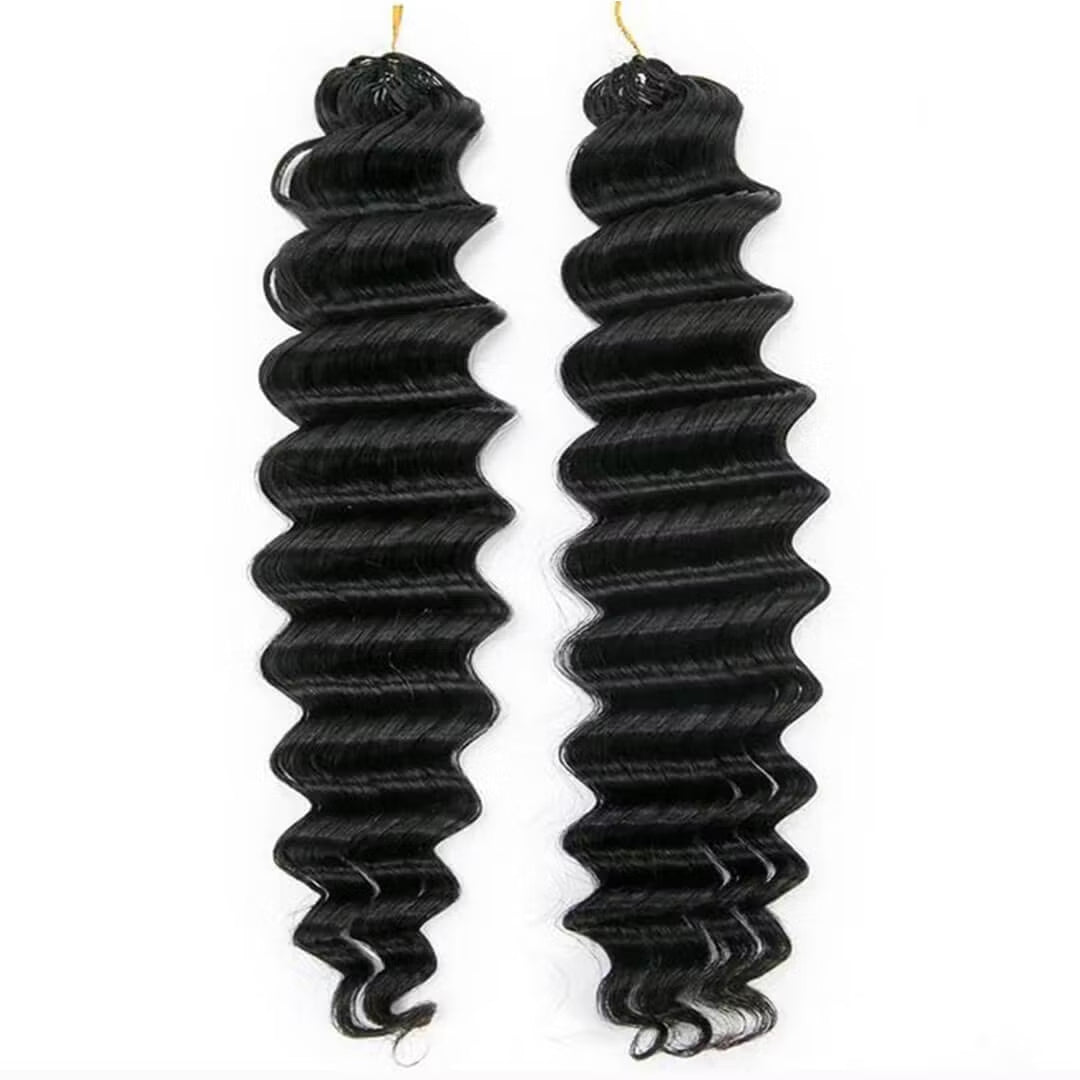Deep Wave Crochet Human Hair for Boho Braids Extension