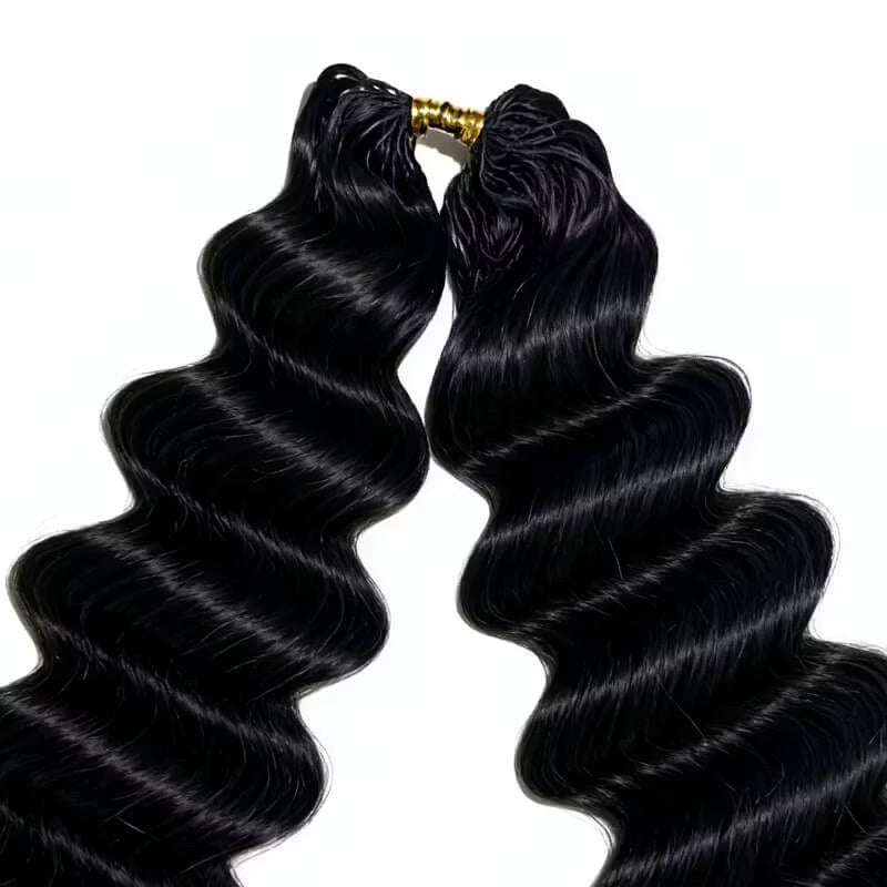 Deep Wave Crochet Human Hair for Boho Braids Extension