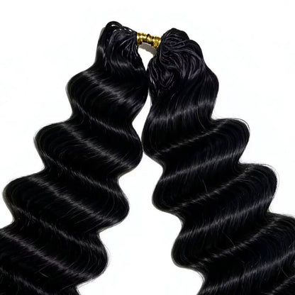 Deep Wave Crochet Human Hair for Boho Braids Extension