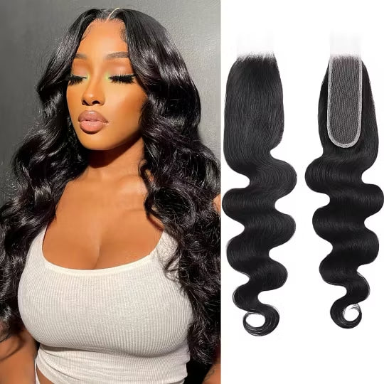 2x6 HD Body Wave Virgin Hair Free Deep Part Lace Closure