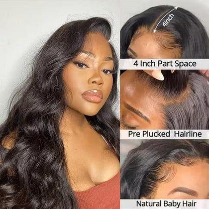 4x4 5x5 6x6 HD Body Wave Virgin Hair Lace Closure 12-20 Inch