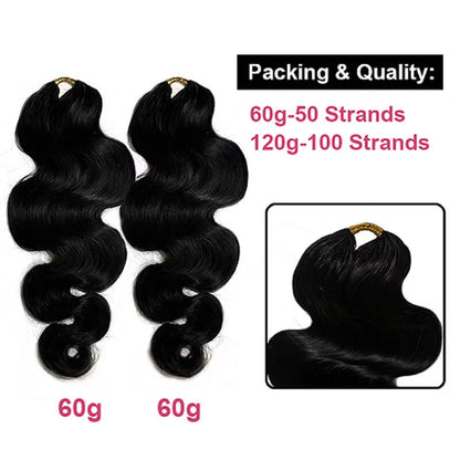Body Wave Crochet Hair Extension for Protective Styles
